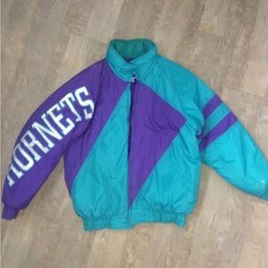 Throwback Logo 7 Charlotte Hornets NBA Jacket.